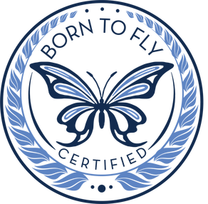 Born to Fly Aerial Certified logo